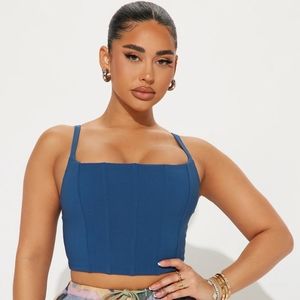 Fashion Nova Totally Thriving Corset Top